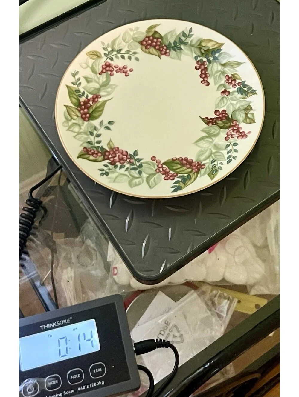 Restoration Hardware 2003 Festive Berry Replacement Salad Plate, 8.5” FREE SHIP